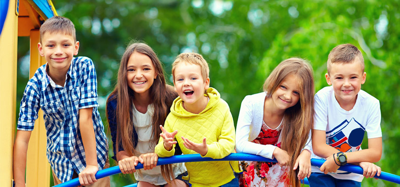 Children playing outside
